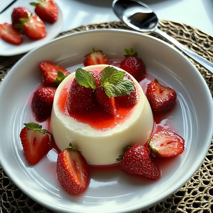 Strawberry Panna Cotta